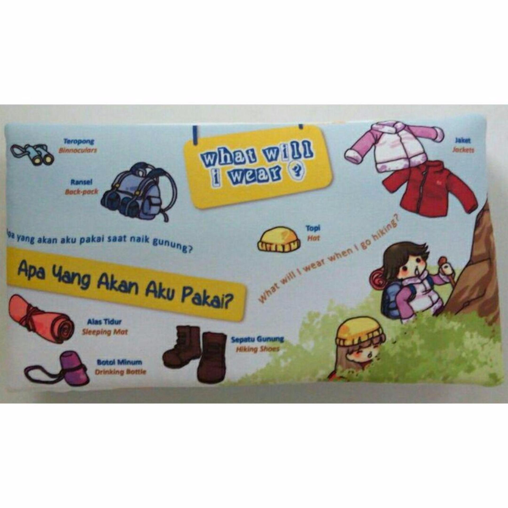 Buku Kainku Buku Bantal Kain Softbook Bayi Baby Apa Yang Aku Pakai- Washable