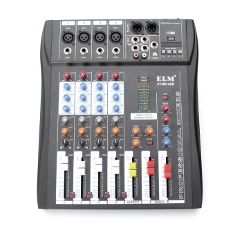 Gambar ELM CT 40S USB MP3 4 Channel Professional Live Studio Audio Mixer Mixing Console Black   intl