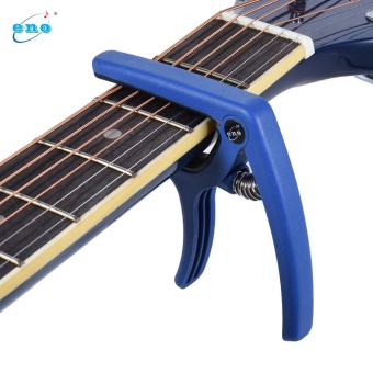 Gambar eno EGC3 Lightweight Quick Change Capo Clamp Plastic Steel for Acoustic Classical Folk Electric Guitar Bass Blue   intl