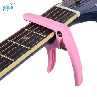 Gambar eno EGC3 Lightweight Quick Change Capo Clamp Plastic Steel for Acoustic Classical Folk Electric Guitar Bass Pink   intl