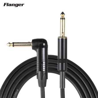 Gambar Flanger FLG 002 Pro Guitar Super Silent Plug Cable High ClassElectric Guitar Connecting Cable Audio Cable One End SquareConnector No Noise No Electricity Buzz 3 Meters   intl