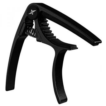Gambar Guitar Capo Acoustic and Electric Guitars   xGuitarx x3   Ultra Lightweight (1oz)   No Scratches, No Fret Buzz, Easy to Move   Also for Ukulele, Banjo and Mandolin   Professional , Black