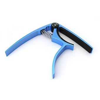 Gambar Guitar Capo For Acoustic Electric Ukulele Strings Accessories | No Buzz One Hand Trigger | Blue By One Voice