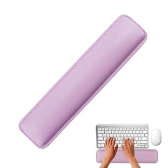 Gambar hazyasm Pink Luxury PC Laptop PU Leather Wrist Rest With MeomeryFoam For Standard Keyboards   intl