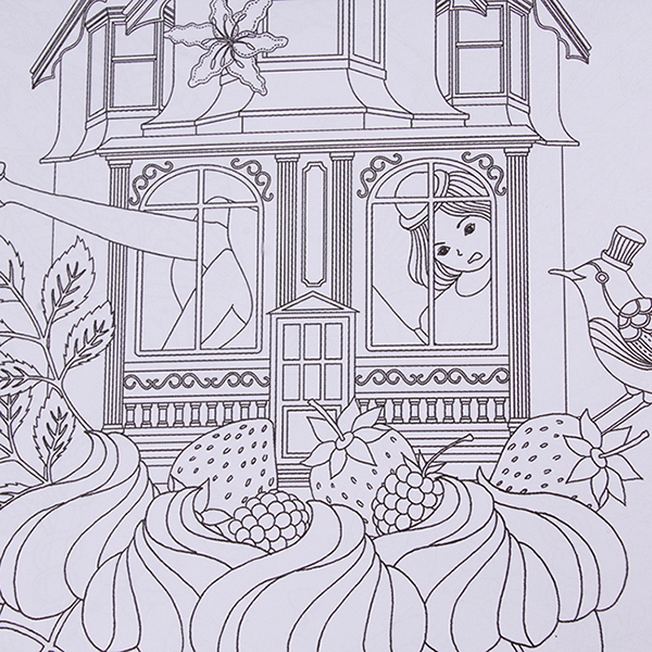 HengSong Secret Garden An Inky Treasure Hunt And Coloring BookFantasy Dream 24 Pages Chinese