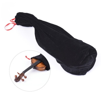 Gambar High Quality Satin Fabric Bag Blanket for 3 4 4 4 Full Size ViolinFiddle Black   intl