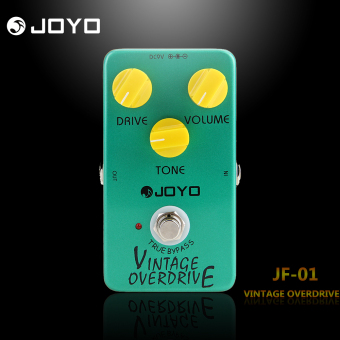 Gambar Joyo JF 01 Vintage Overdrive Electric Guitar Effect Pedal GreenTrue Bypass 9V