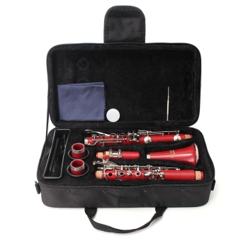 Gambar LADE Bb 17 Key Beginner Clarinet School Student Orchestra Band Gift w  Case   intl