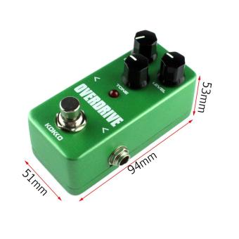 Mini Vintage Gir Tambahan Efek Pedal Gitar Kelebihan Gitar Stompbox FOD3 Hijau Allwin .
