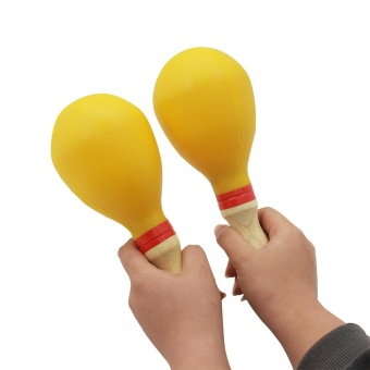 Gambar Pair of Maracas Shakers Rattles Sand Hammer Percussion InstrumentMusical Toy for Kid Children KTV Party Game   intl