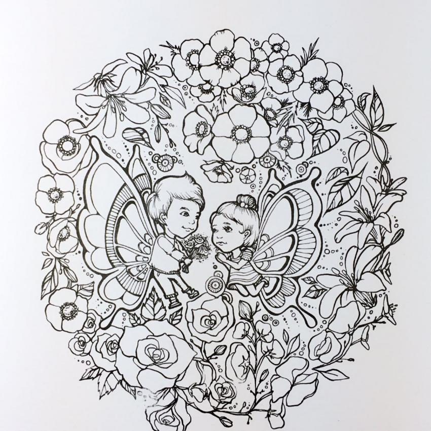 Secret Garden Dream Girl 2016 New An Inky Treasure Hunt AndColoring Book For Children Adult Relieve