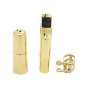 Gambar Tenor Sax Saxophone 5C Mouthpiece Metal with Mouthpiece Patches Pads Cap Buckle   intl