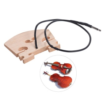 Gambar Violin Bridge with Internally Mounted Piezo Pickup for 4 4 Full Size Electric Violin Parts Replacement   intl