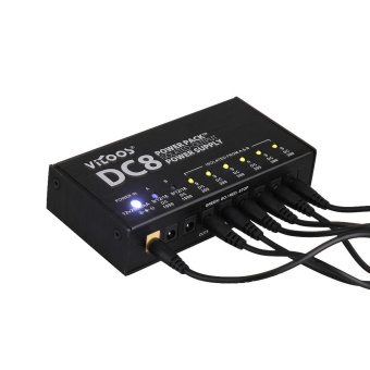 Gambar VITOOS DC8 Portable Guitar Effects Power Supply 8 Isolated Outputs 6 Way 9V 2 Way Adjustable 9V 12V 18V Switching Stabilized Voltage with Anallobar AC100 240V   intl