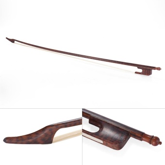 Gambar Well balanced Baroque Style Snakewood 4 4 Cello Bow Horsehair Round Stick Outward Camber   intl