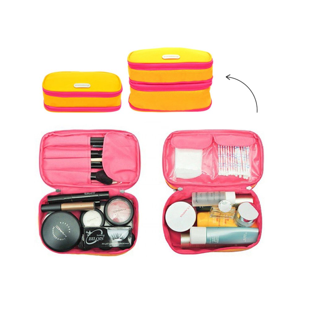 Beli 1 Gratis 4 Tas Dompet Kosmetikpouch Cosmeticimpor Update D renbellony Expandable Cosmetic Pouch Yellow magenta Dompet Kosmetik