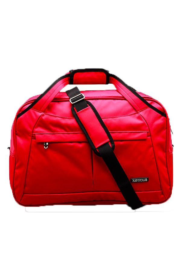 Navy Club Travel bag - Duffle bag - Tas Pakaian Tas Pria Tas Wanita (Tas jinjing Dan Tas Selempang) 2028 - Merah