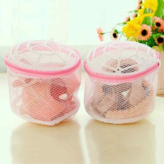 Laundry Washing Machine Bra Underwear Clothes Lingerie Mesh Wash Case Bag White - intl
