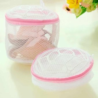 Laundry Washing Machine Bra Underwear Clothes Lingerie Mesh Wash Case Bag White - intl