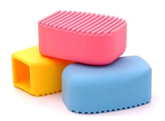 Gambar nonvoful Ultra Popular Candy Colors Mini Handheld Silicone Washboard,Random Color   intl