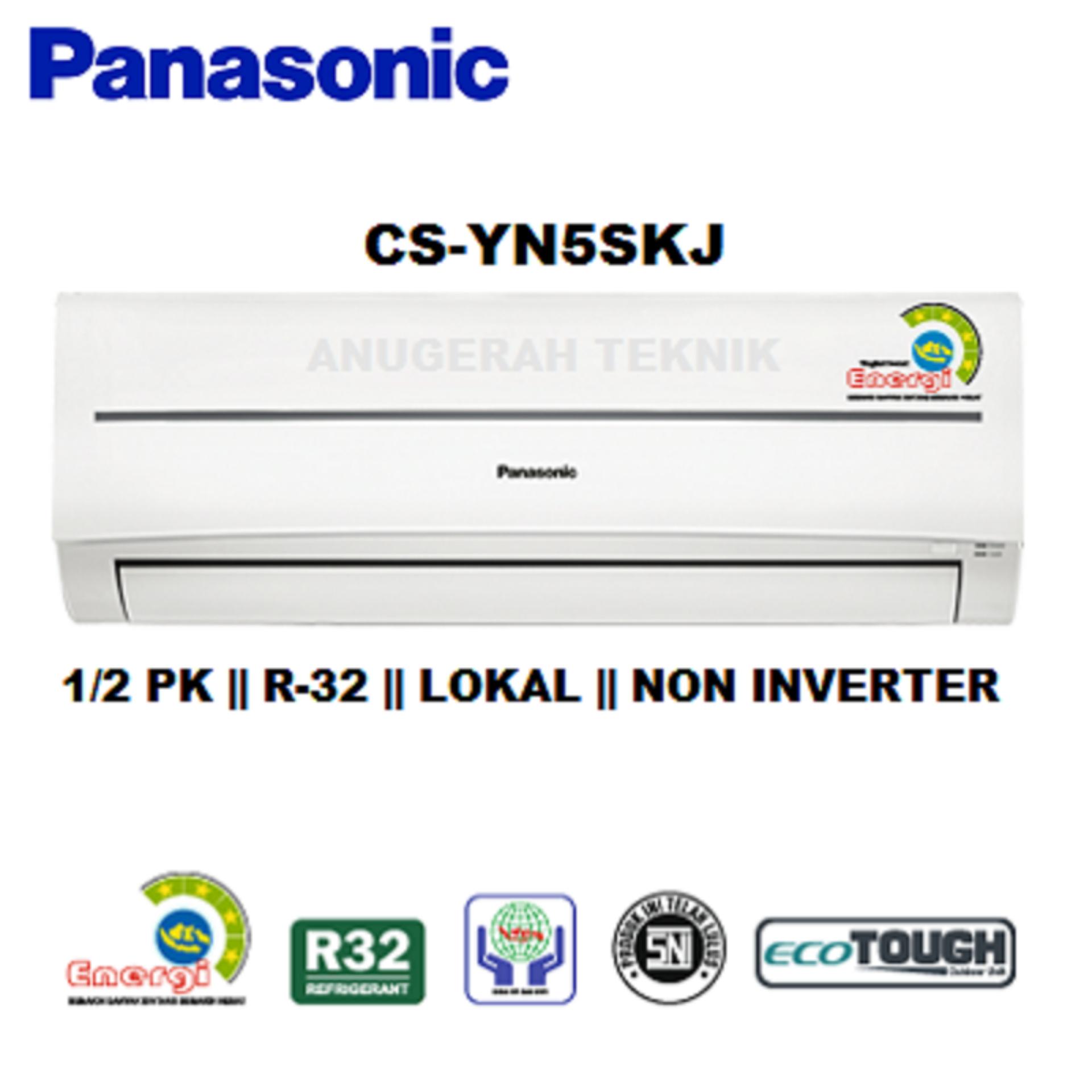 Panasonic AC Split 1/2 PK Standard Lokal R32 Non Inverter - YN5SKJ