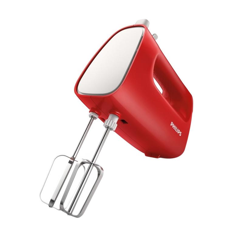 Philips HR-1552 Hand Mixer merah