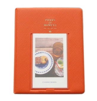 Gambar qooyonq 65 Pocket PU Cover Frame Front Design Album Photo(Orange)  intl