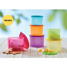 Tupperware Texture Canister Set 6Pcs Toples Kue Lebaran