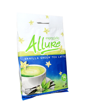 Gambar Allure Esprecielo Vanilla   Japanese Green Tea Latte Economic Bag  14 Sachet