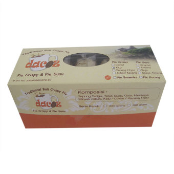 Gambar Dacoz Pia Crispy Keju Kemasan Box   330gr