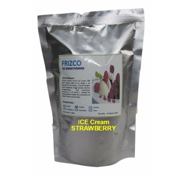 Gambar FRIZCO STRAWBERRY 500Gr Ice Cream powder Bubuk Es Krim, Premix ICECREAM Bulky Instant Powder