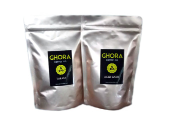 Gambar Ghora Coffee   Kopi Arabika Toraja   Kopi Arabika Aceh GayoBiji 200 Gram   2 Buah