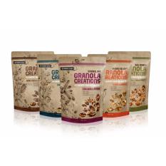 Hasil gambar untuk Granola Creations Toasted Muesli Paket Hemat Mix 5 Rasa