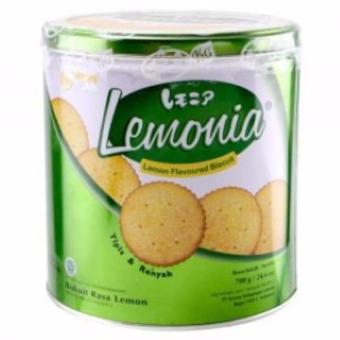 Lemonia Lemon Flavored Biscuit Kaleng 700g Murah .