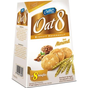 Gambar Oatbits Oat 8 Almond Box (5x28.5gr)
