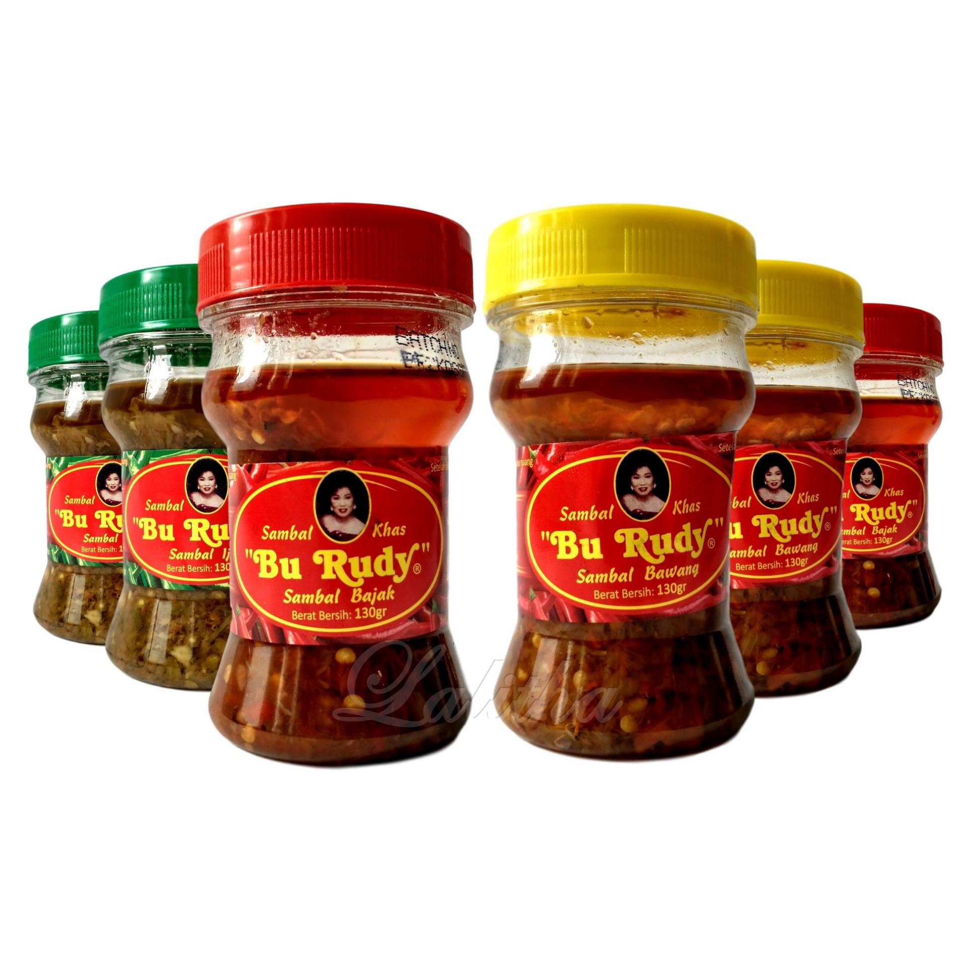 Sambal Bu Rudy Khas Surabaya - Sambal Ijo 2btol + Bawang 2btol + Bajak 2btol