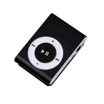 Gambar 1 8GB Support Micro SD TF Mini Clip Metal USB MP3 Music Media Player BK   intl