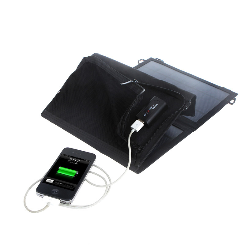 10 watt Panel surya Power Charger USB Universal untuk iOS dan Android -