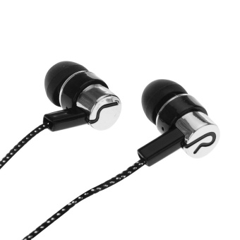 Gambar 1.1M Reflective Fiber Cloth Line Noise Isolating Stereo In ear Earphone Earbuds Headphones with 3.5 MM Jack Standard   intl