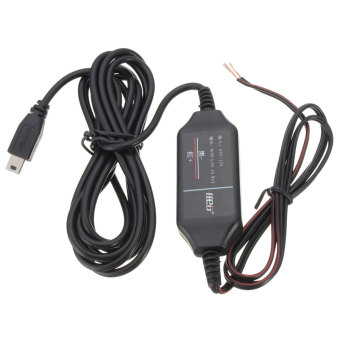 Gambar 12V to 5V Wire Power Adapter Converter Cable Cord Jack Car DVR DashCamera UK Mini USB