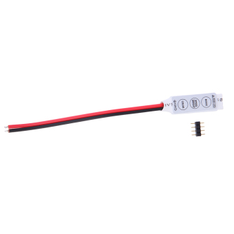 Gambar 14 cm 12 V 3 mini untuk kabel kunci Pengendali Lampu Strip RGB 1buah