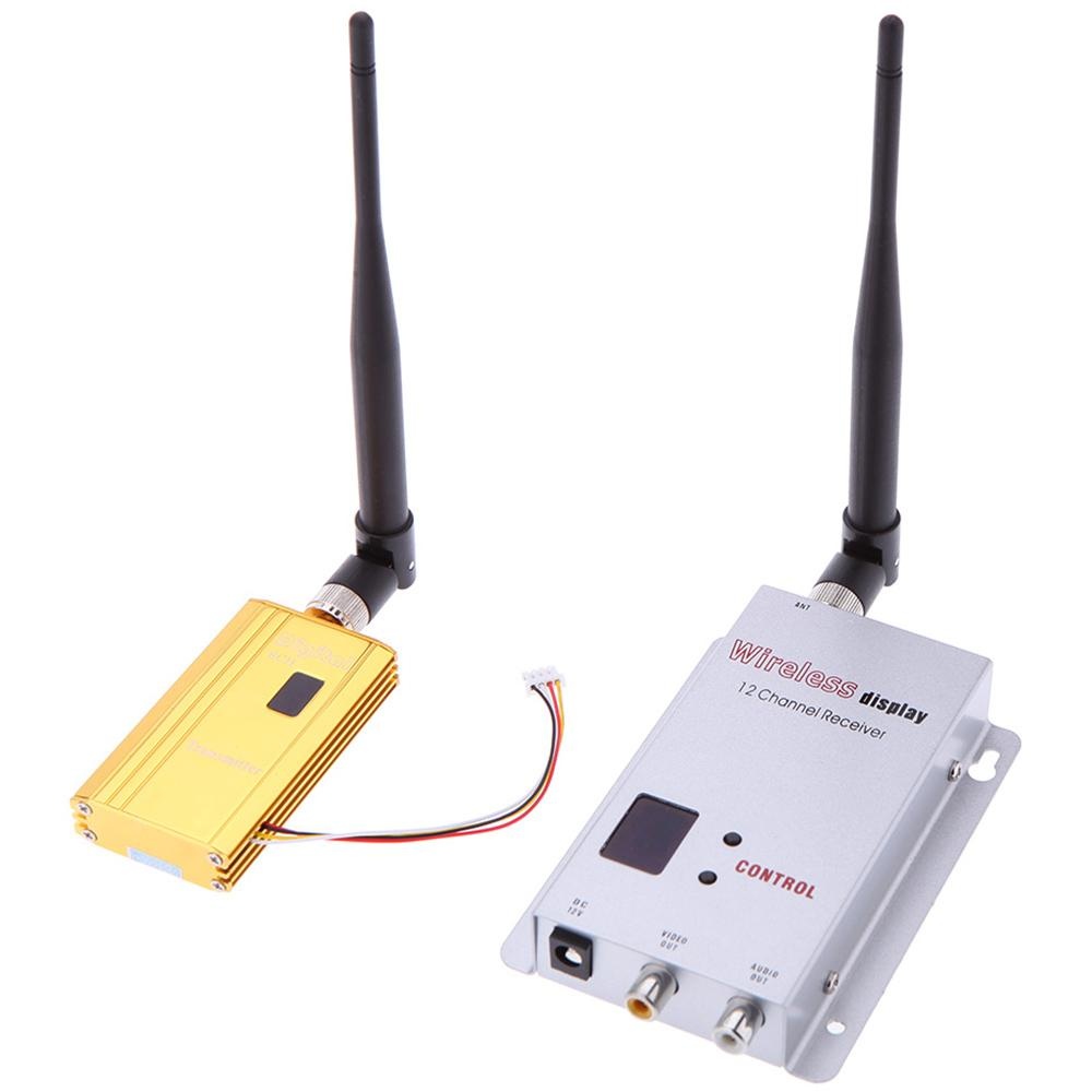1500mW 1.2G Wireless 8CH Transmitter 12CH Receiver Digital Camera VCD/DVD Players AV Audio & Video Transmission System for Displayer Monitor FPV OSD - intl