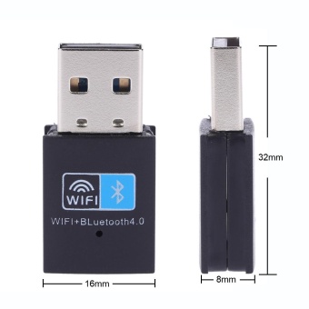 Gambar 150Mbps Mini USB Wireless N WiFi Bluetooth 4.0 WLAN Network Adapter IEEE 802.11n g b for Windows 7 8 8.1 10 Linux Mac   intl