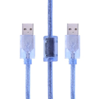 Gambar 1.5m 4.9ft Male to Male Braided Blue Shielding USB AdapterExtension Cable   intl