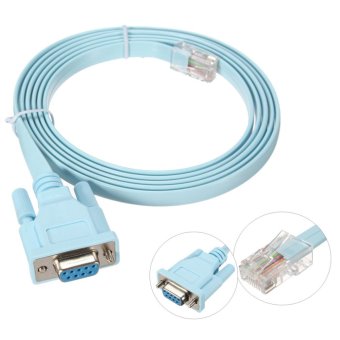 Gambar 1.8 m 6 kaki DB9 D SUB VGA Male untuk RJ45 kabel jack untuk Cisco saklar penyangga Router