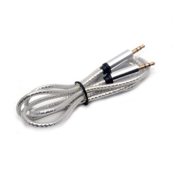 Gambar 1M 3.5mm Jack Audio Cable Male to Male Stereo Audio AUX ExtensionCables Gold Plated Cord For Phone Car Speaker   intl