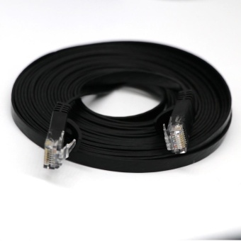 Gambar 1M RJ45 CAT6 Ethernet Network LAN Cable Flat UTP Patch RouterInteresting Lot BK   intl