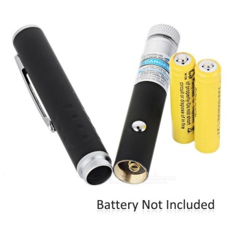 ... 1mW 405nm Blue + Purple Light Laser Pointer Pen w/ 5 ReplacementPointers - Black +