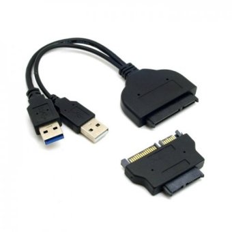 Gambar 1set USB 3.0 to SATA 22Pin   SATA to 16Pin Micro SATA Adapterfor 1.8\