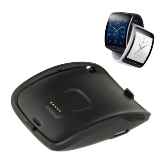 2 buah Dok pengisian untuk Samsung Galaxy Gear S jam pintarSM-R750(hitam) - International